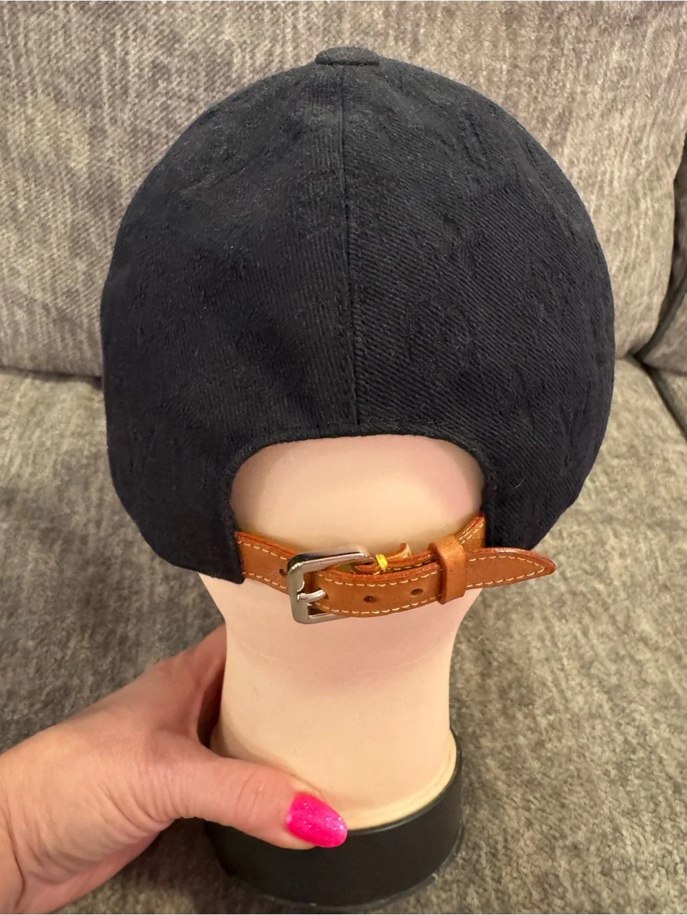 Louis Vuitton Black on Black Baseball Cap.